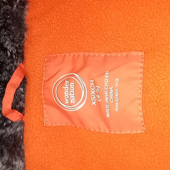 Wonder Nation Puffer Coat - Size 4-5 - Picture 10 of 14